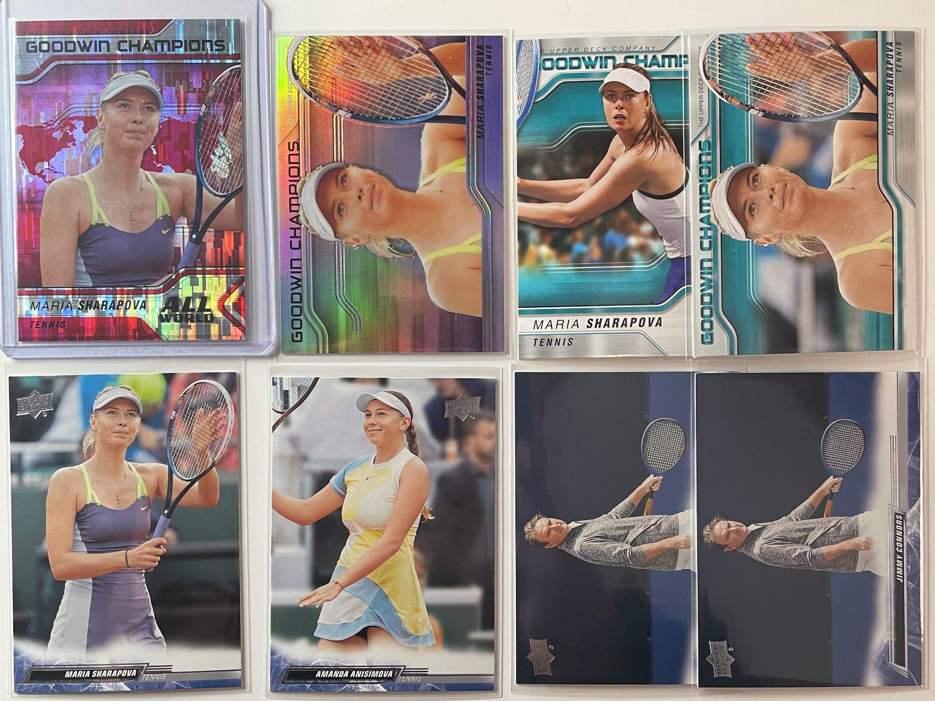 2023-24 Goodwin Champions Maria Sharapova All World Red /299 Tennis SP Set (x8) product photo